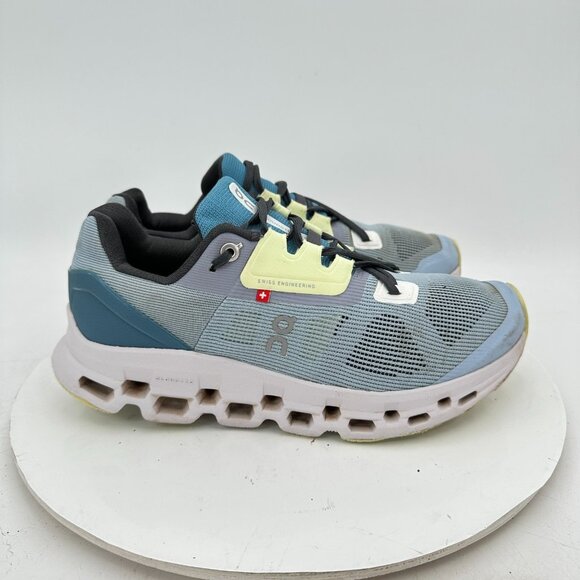 On Cloud Cloudstratus Swiss Engineering Women Sz 8.5 39.98658 Blue Running Shoes - Picture 4 of 11